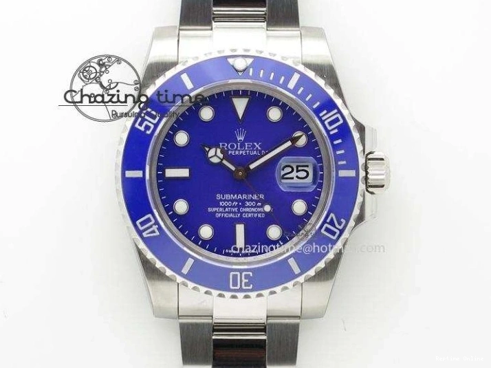 0418 TimelessDesign DAYTONA 116506 SS OMF BEST EDITION ICE BLUE DIAL ON SS BRACELET A7750 (SLIM MOVEMENT) 1811